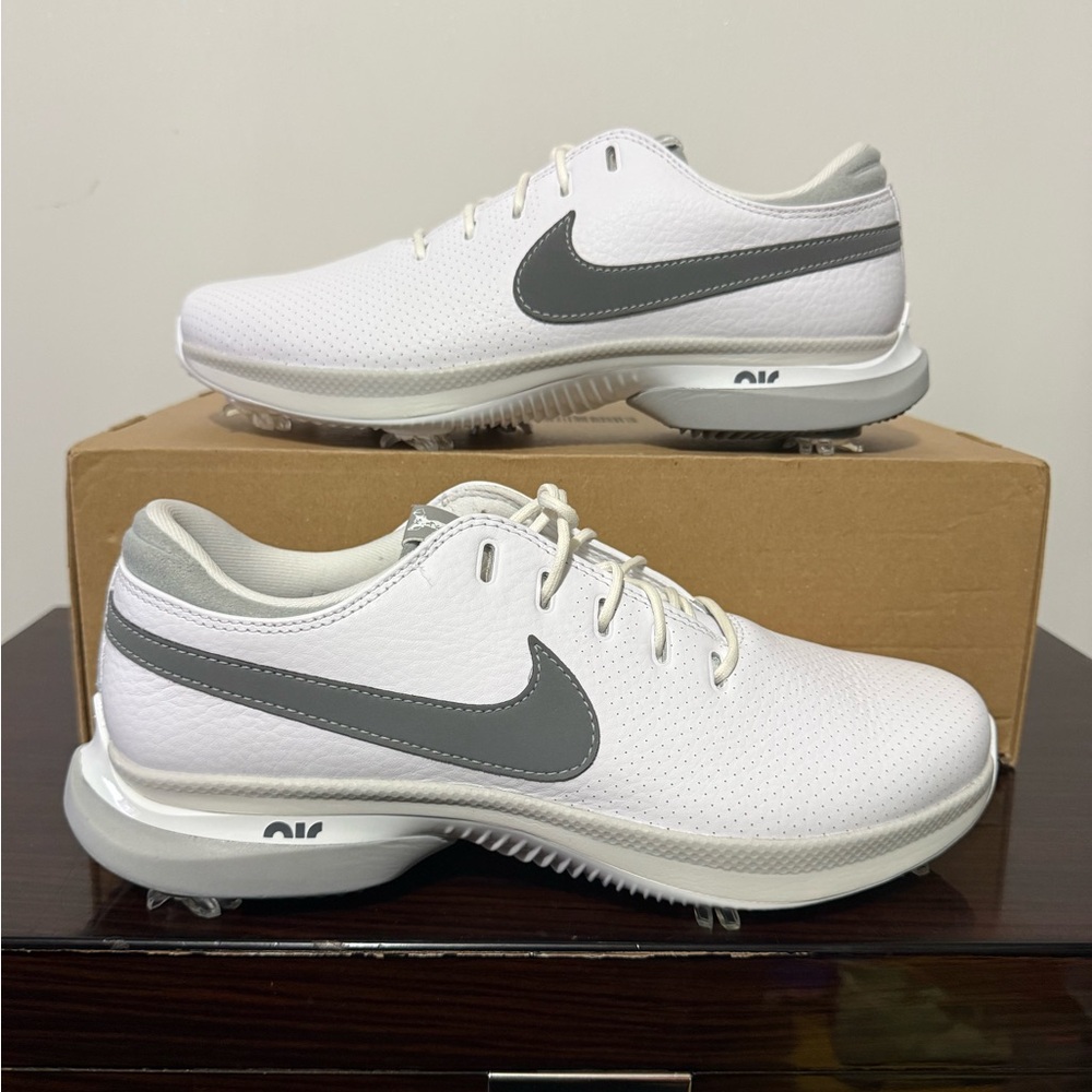 Nike Air Zoom Victory Tour 3 Leather Golf Shoes White DV6798-100 Men's Size 7.5